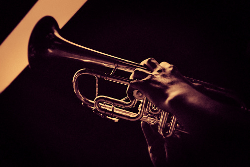 Jazz Performance on a trumpet 